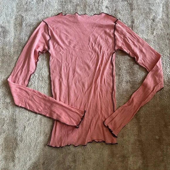 Pink Long Sleeve Women's Top - Picture 5 of 7
